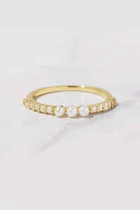 Three Pearl Ring