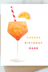 Aperol Spritz Birthday Card