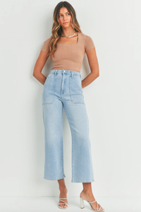 Patch Pocket Wide Leg