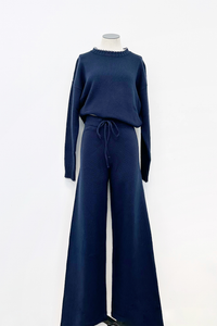 Becky Relaxed Tie Waist Knit Pants