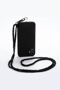 Black on Black Crossbody Phone Chain