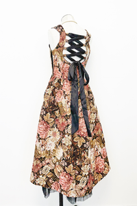 Brocade Corset Maxi Dress