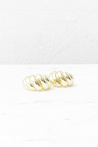 Croissant Hoops-Gold