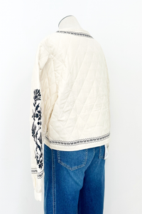 Emrboidered Quilted Jacket