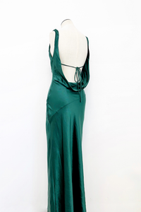 Fiora Satin Open Back Maxi Dress