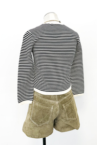 Fitted Striped Cardi