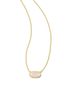 Grayson Necklace-Gold Iridescent Druzy