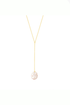 Gwenn Pearl Lariat Necklace