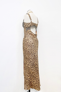 Leopard & Lace Midi Dress