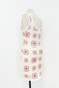 Meadow Crochet Mini Dress