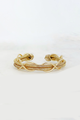 Mixed Chain Woven Cuff Gold