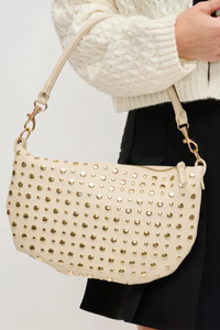 Jordan Studded Shoulder Bag