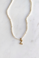 Fresh Water Pearl Initial Necklace