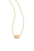 Grayson Necklace-Gold Rose Quartz