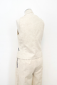 Piping Detail Linen Vest