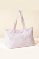 Terry Checkered Tote