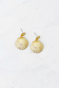 Gold Shell Earring