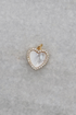 Small CZ Edge MOP Heart