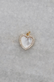 Small CZ Edge MOP Heart