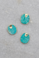 Turquoise Coin Charm