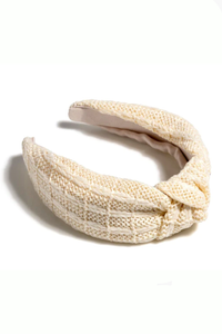 Woven Knotted Headband Natural