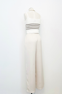 Write Poetry Tied Waist Wide Leg Pant