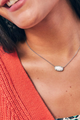 Elisa Necklace White Opal