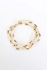 Frosted Stone Stretch Bracelet Set