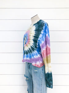 Autumn Tie Dye Crop Top