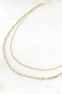 Twist Chain Layer Necklace