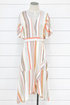 Beach Stripe Flutter Dress