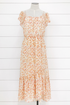 Creamsicle Cold Shoulder Dress