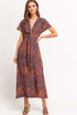 Golden Hour Woven Print Dress