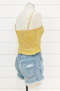 Hello Sunshine Smocked Top