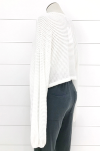 Hem Knit Crop Sweater