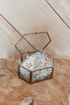 Hexagon Glass Jewelry Box