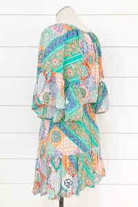 Kimono Sleeve Mini Dress