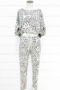 Leopard French Terry Joggers