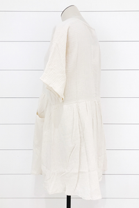 Linen Babydoll Tunic