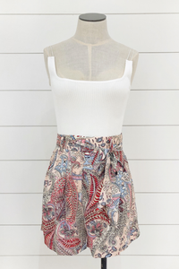 Lux Paisley Shorts