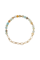 Mini Stone w/ Chain Stacking Bracelet