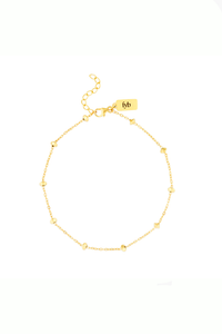 Camille Pearl Anklet-Gold