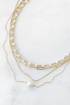 Paperclip Pearl Layered Necklace