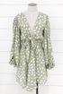 Pistachio Spotted Mini Dress