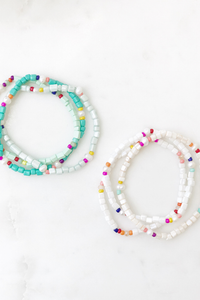Pearl & Bead Bracelet Set