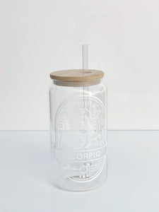 Zodiac Beer Can Glass