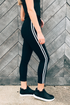 High Waisted Side Stripe Pants