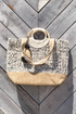 Silver Mink Jute Tote