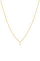 GV Small Pearl Simple Chain Necklace